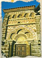 Le Puy-en-Velay - Saint-Michel d'Aguilhe - Facade polychrome